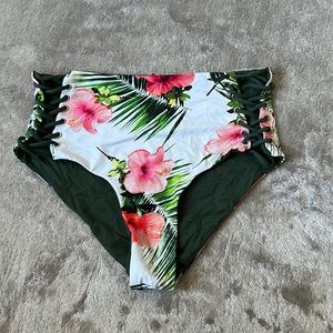 reversible bikini high rise bottoms